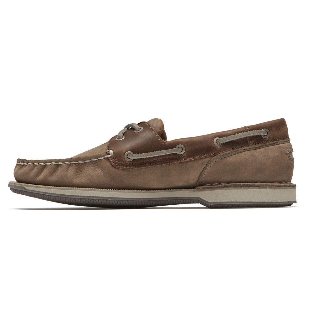 Sapatos De Vela Rockport Homem Cinzentas - Perth - 08915WLUE